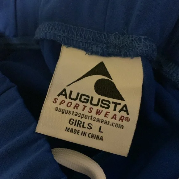Augusta Sportswear Aurora Warm Up Jacket Pants Royal Blue White Metallic Large